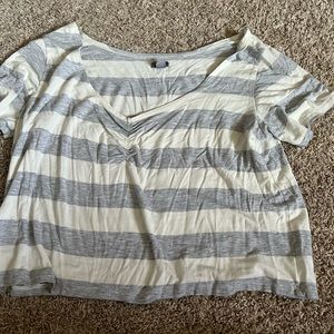aerie striped crop top